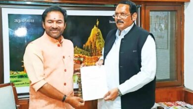 Photo of खासदार उदयनराजे भोसले यांनी घेतली केंद्रीय पर्यटनमंत्री जी. किशन रेड्डी यांची भेट