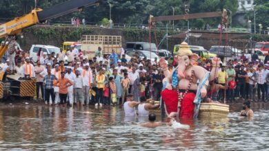 Photo of कराडला 16 तास विसर्जन मिरवणुक : प्रीतिसंगमावर गणेशभक्तांची मांदिआळी ः प्रशासनाचे नेटके नियोजन