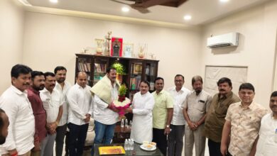 Photo of खा. उदयनराजे भोसले यांची आनंदराव पाटील यांच्या घरी सदिच्छा भेट