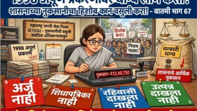 Photo of अपूर्ण कागदपत्रांवर १९९८ कुटुंबांना धान्याचा लाभ कसा? शासनाच्या नुकसानीचा हिशोब करून जबाबदार पुरवठा अधिकाऱ्याकडून वसुली करा!