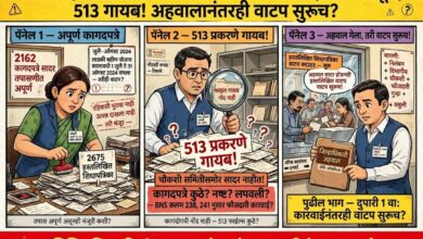 Photo of २,६७५ हस्तलिखित शिधापत्रिकांच्या वितरणावर गंभीर प्रश्न; २,१६२ प्रकरणांत अपूर्ण कागदपत्रे, ५१३ प्रकरणांचा अभिलेख समितीसमोर नाही; जिल्हाधिकाऱ्यांच्या अहवालानंतर साहिला नाईकवाडेंवर निलंबन, फौजदारी गुन्हा दाखल करण्याची मागणी?