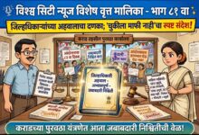 Photo of जिल्हाधिकाऱ्यांच्या अहवालाचा दणका; “चुकीला माफी नाही”चा स्पष्ट संदेश! निलेश जाधवांच्या तात्काळ बदलीची शिफारस, साहिला नायकवडे प्रकरणात निलंबन-फौजदारी कारवाई व वसुलीचा मार्ग मोकळा होणार? कराडच्या पुरवठा यंत्रणेत आता जबाबदारी निश्चितीची वेळ!