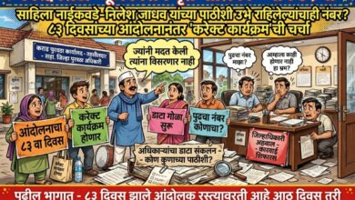 Photo of साहिला नाईकवडे-निलेश जाधव यांच्या पाठीशी उभे राहिलेल्यांचाही नंबर? ८३ दिवसांच्या आंदोलनानंतर “करेक्ट कार्यक्रम”ची चर्चा; अधिकाऱ्यांचा डाटा गोळा करण्यास सुरुवात! अजून काही अधिकाऱ्यांचा नंबर लागणार?