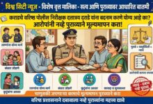 Photo of कराडचे वरिष्ठ पोलीस निरीक्षक दत्तात्रय दराडे यांना बदनाम करण्याचा प्रयत्न कितपत योग्य? मुलांना सुधारण्यापासून संसार जोडण्यापर्यंत माणुसकी जपणाऱ्या अधिकाऱ्याच्या कामाचे मूल्यमापन आरोपांनी नव्हे, तर पुरावे आणि वस्तुस्थितीने करा!