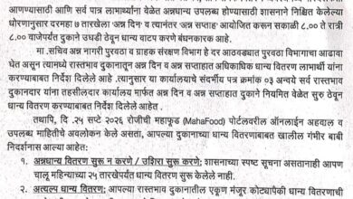 Photo of सातारा पुरवठा विभागात धान्याचा हिशोब की कारभाराचा सावळागोंधळ? ५० टक्के वितरण, १०० टक्के कोट्याची मागणी? एका महिन्याच्या सुनावणीसाठी एवढी घाई कशासाठी? तपासणी अधिकाऱ्यांच्या भूमिकेवरही प्रश्नचिन्ह!