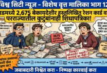 Photo of कराडमध्ये २,६७५ बेकायदेशीर हस्तलिखित रेशन कार्डांचे वाटप! परराज्यातील कुटुंबांनाही शिधापत्रिका; साहीला नायकवडे यांच्या कामकाजावर गंभीर ठपका, तरी निलंबन आणि फौजदारी कारवाईपासून संरक्षण का?